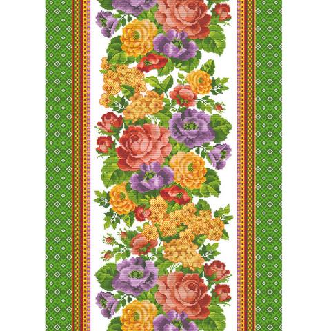 Vaflové piké JAQUELIN zelená - š. 50 cm