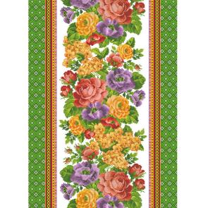 Vaflové piké JAQUELIN zelená - š. 50 cm