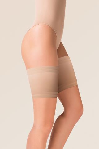 Pásky na stehna SATINE beige 3/4