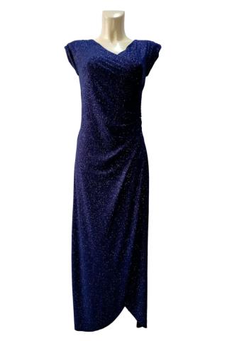 Mika LONG zavinovací šaty Filtry dark blue