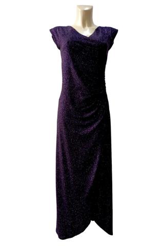 Mika LONG zavinovací šaty Flitry violet vel.36