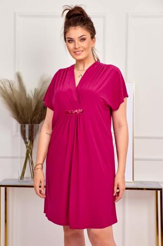 Dámské šaty BIG SURPRISE pink vel. 50