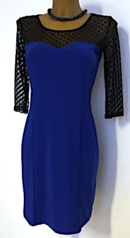 Šaty LEA modré Puntík XL