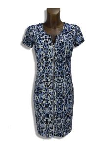 Dámské šaty SIMPLICITY PANTER BLUE- stř. zip 