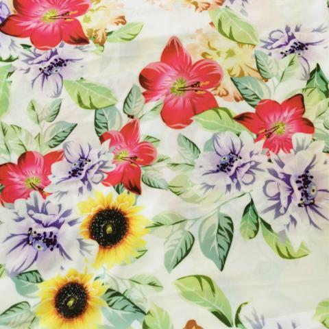 Šatová látka SLUNÉČKO, silky - š. 150 cm